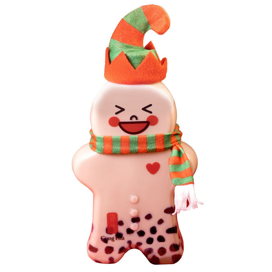 Biscoff Milk Tea w Pearl Bottle