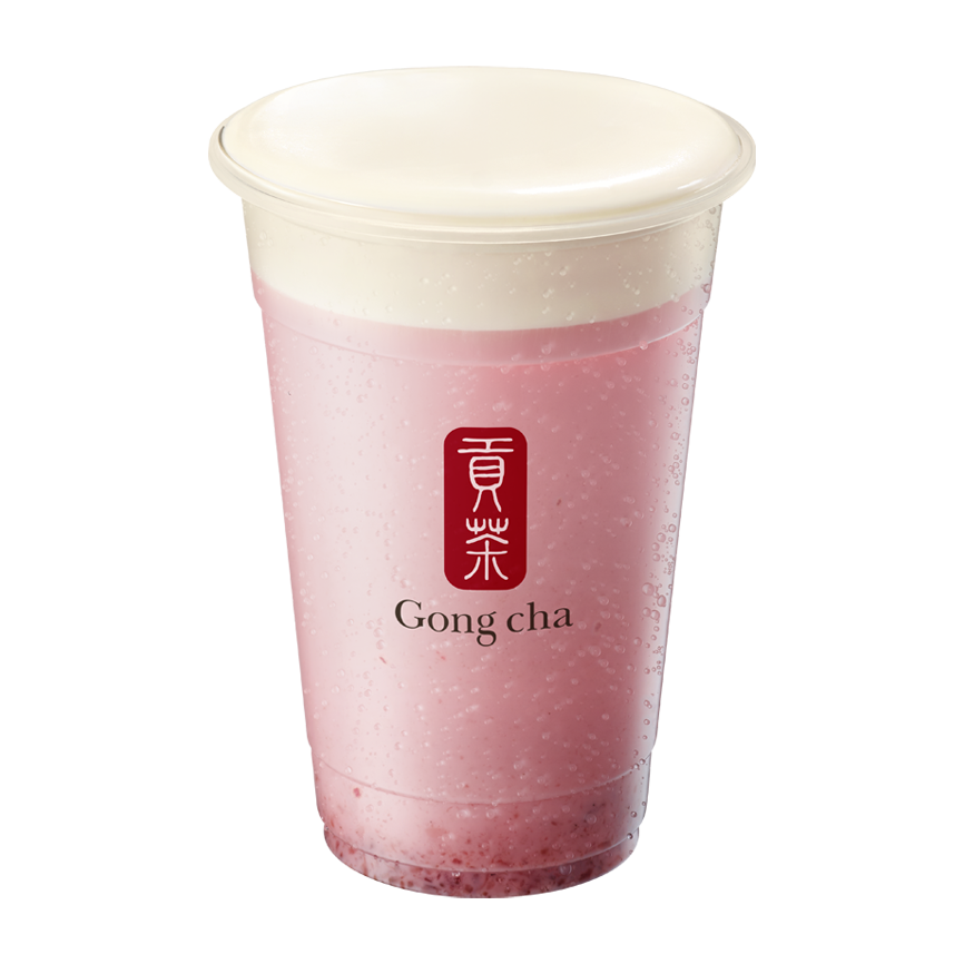 Cheese Foam Strawberry Milk Tea